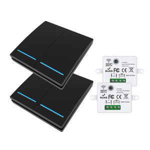 Delme veya kablolama için gerek yok RF433 çift açılış tek kumanda 86 tipi uzaktan kumanda anahtarı - Product Image 2