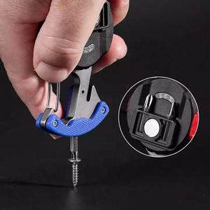Mini Usb c Rechargeable Keychain Light Hook Magnet Screwdriver Hammer Whistle Emergency Cob <strong>Led</strong> Working Light Torches Flashlight - Product Image 4