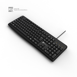Customizable Multiple Language Versions Ergonomic Office <strong>Computer</strong> Wired <strong>Keyboard</strong> with 9 Multimedia <strong>Keys</strong> - Product Image 4
