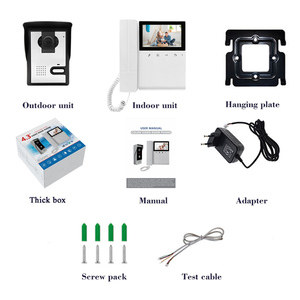 Abe Best One-Key sblocco videocitofono classico citofono per interfono, interfono a due vie sistema di sicurezza per la casa - Product Image 1