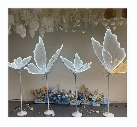 Wholesale wedding stage props LED decorative lights butterfly wing lights