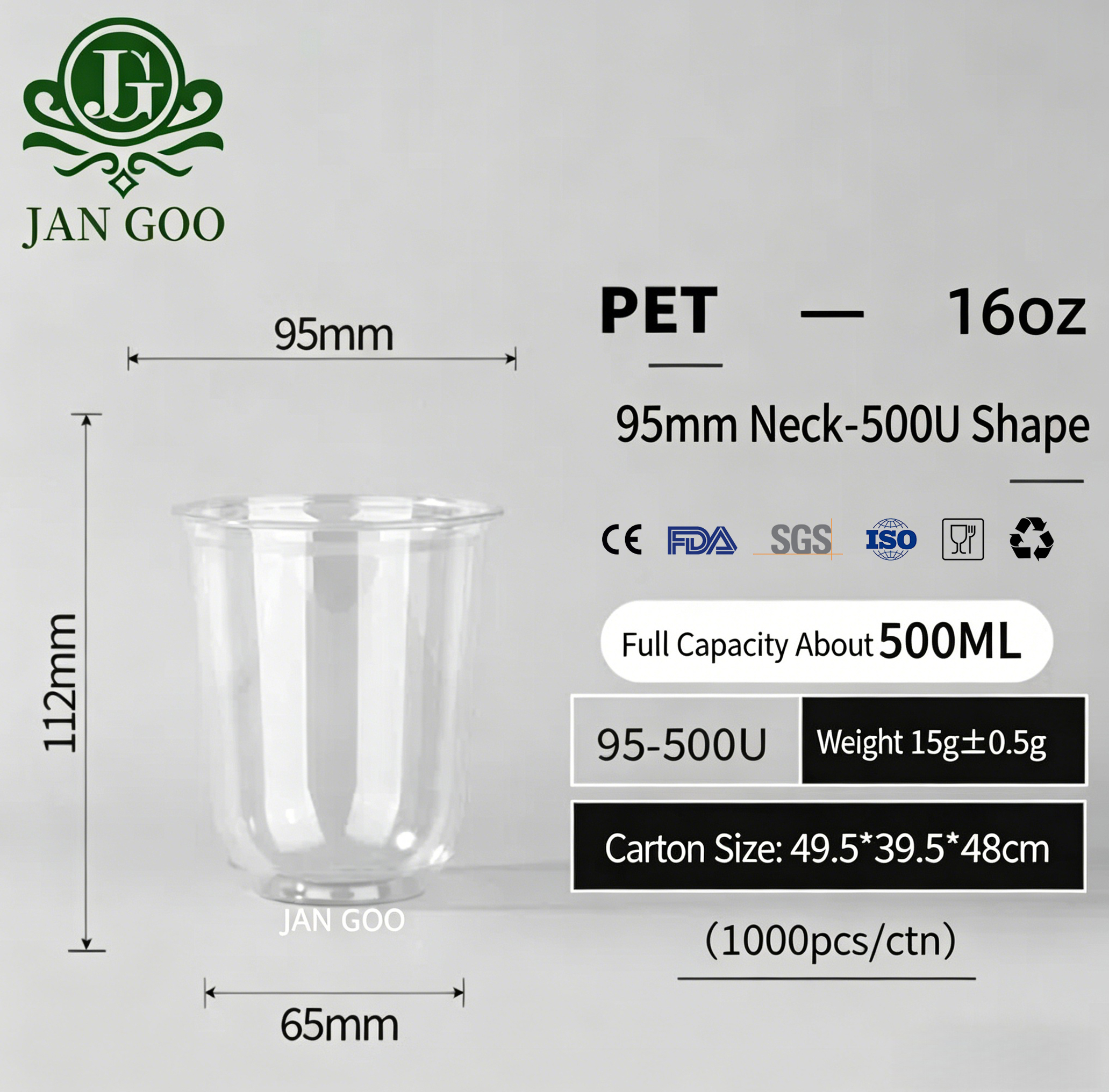 C0017:Calibre95mm-500u 16oz
