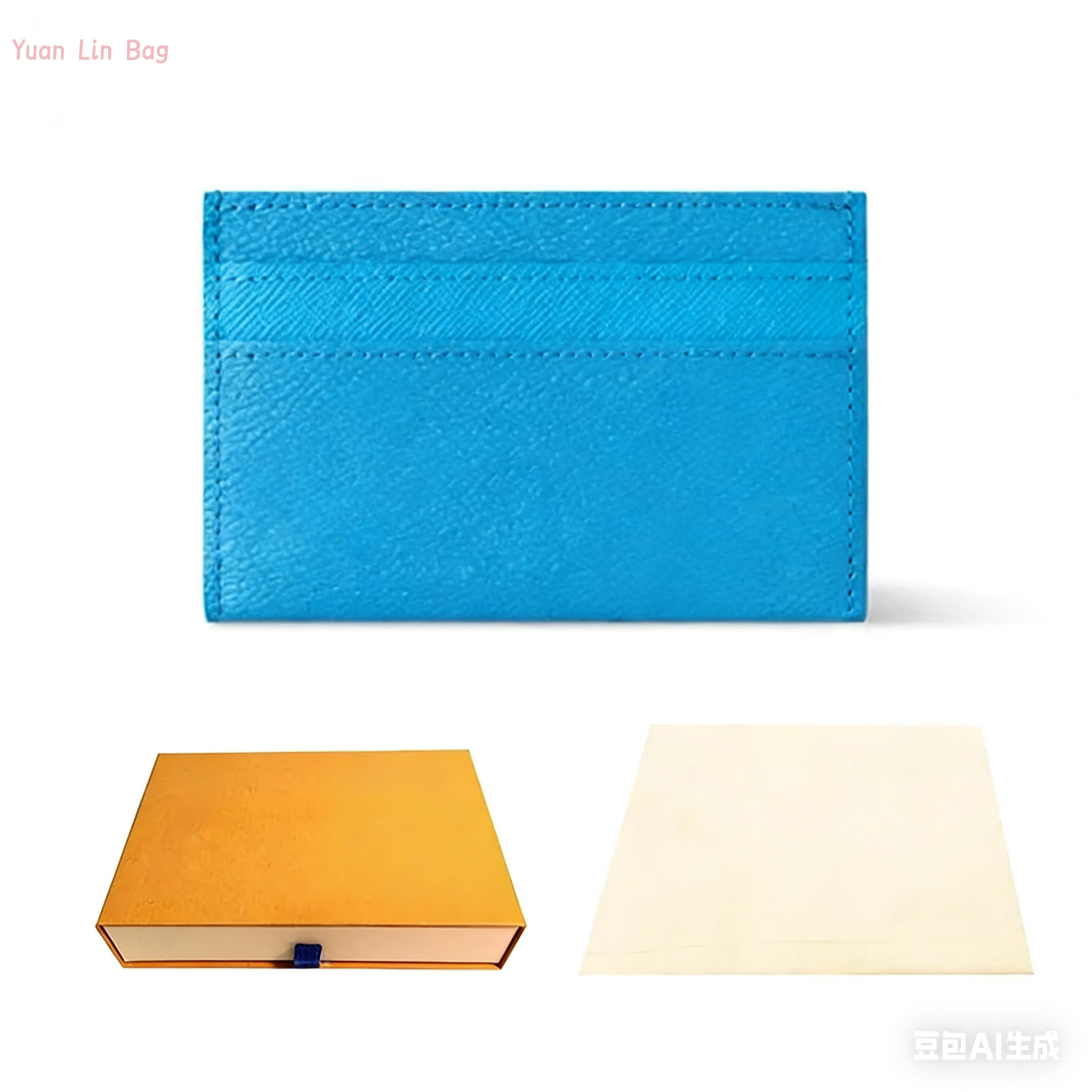 card holder-blue