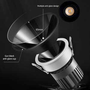 现代设计装饰铝嵌入式智能控制7W 12w发光二极管聚光灯 - Product Image 4