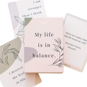 Custom Printing Bible Cards Professional Printing Number Message &amp; Oracle Custom Cars Affirmation 40 Card Deck With Message - Product Image 1