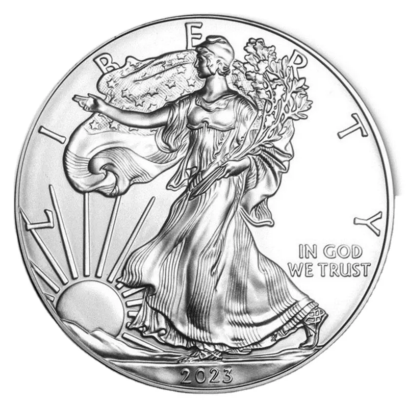 Nueva llegada plateada América Estatua DE LA LIBERTAD Moneda de un dólar EE. UU. 2011-2023