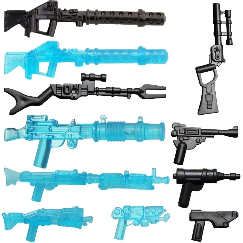 हथियार खिलौने क्लोन Trooper ब्लास्टर्स शहर पुलिस बंदूकें सैन्य सामान के लिए इमारत ब्लॉकों सेट मॉडल खिलौने बच्चों को उपहार