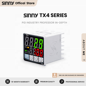 TX4-S 48*48 Heating Intelligent Refrigeration 2 Alarm Relay <strong>SSR</strong> <strong>Output</strong> TC RTD Input 100-240VAC/DC Digital <strong>Temperature</strong> <strong>Controller</strong> - Product Image 2