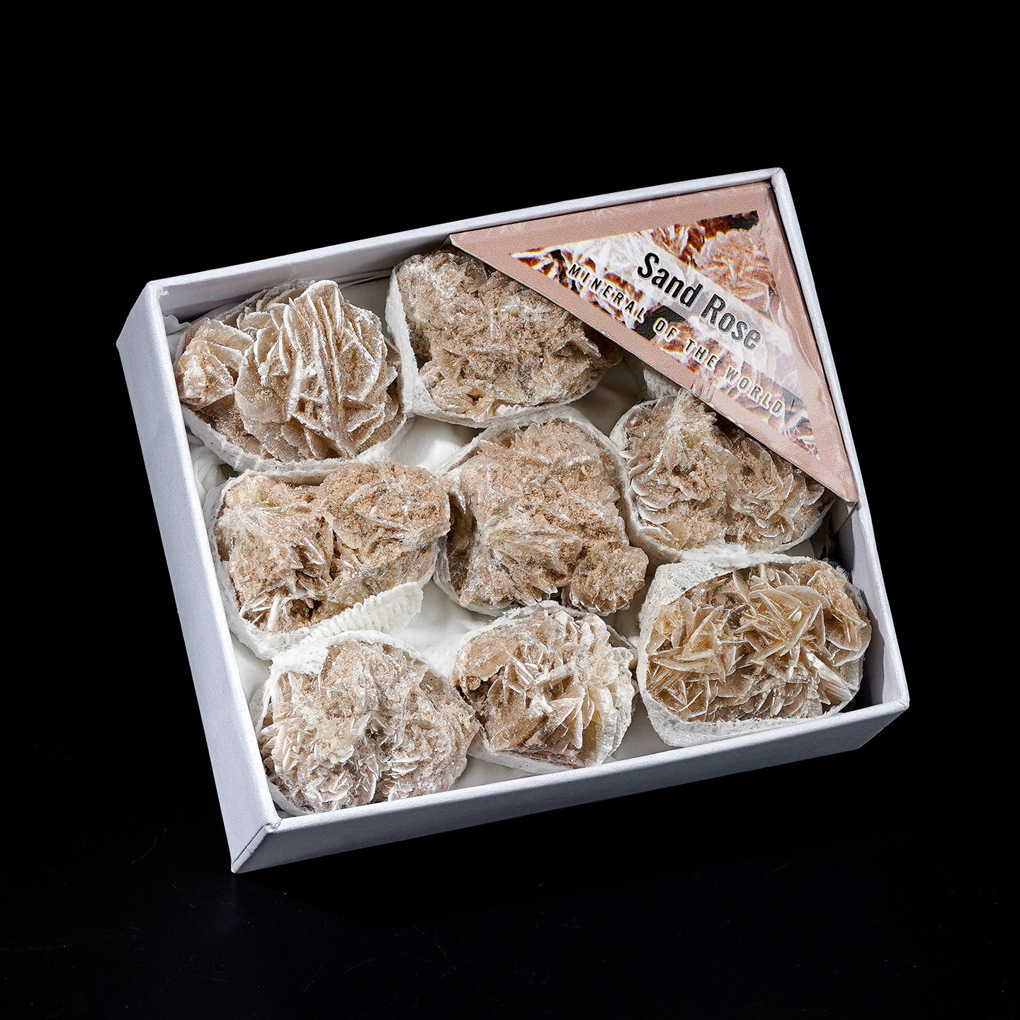 Piccola confezione regalo bianca - rosa del deserto