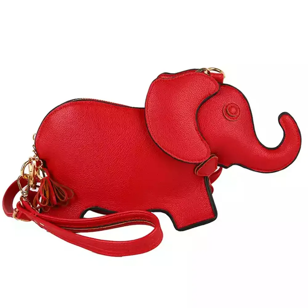 Delta Sigma Rot vierfarbige Elefantentasche Design griechische Schwesternschaft mädchen vielseitige eine-schulter-Tasche perfektes Geschenk Handtasche