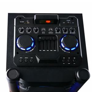 Sistema de sonido de moda de altavoz de escenario activo de madera de 2,0 canales de 10 pulgadas dual con luz colorida - Product Image 5