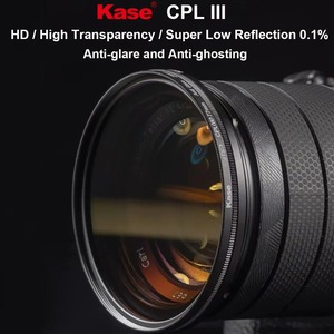 Filtro Polarizador Circular Kase CPL III HD 28, filtro de lente de cámara polarizador ultradelgado de vidrio óptico multicapa
