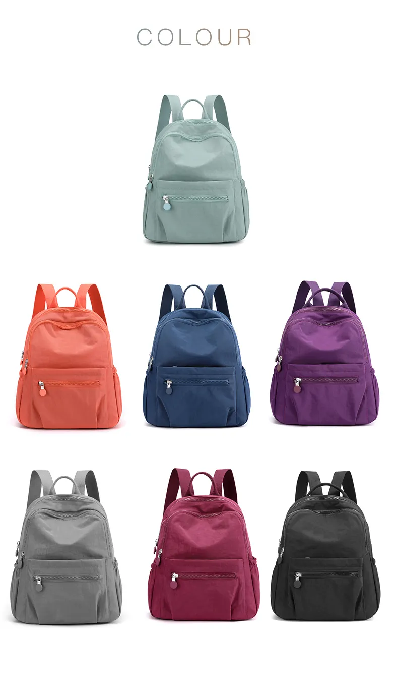 New Korean Version Of All-match Shoulder Bag Polyester Cloth Backpack Fashion Casual Large-capacity Travel School Bag