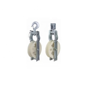 Sheave Hook Cable Roller Wheel Pulley Nylon Aluminium Alloy <strong>Single</strong> <strong>Stringing</strong> <strong>Block</strong> - Product Image 1