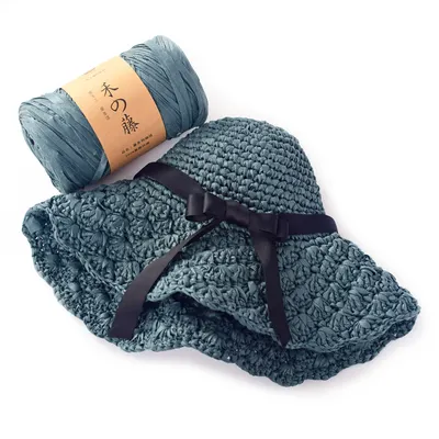 COOMAMUU sombrero nuevo hilado tela no tejida Crochet hilo para tejer a mano sombrero de Sol de moda de hilo de la bolsa de bricolaje Material