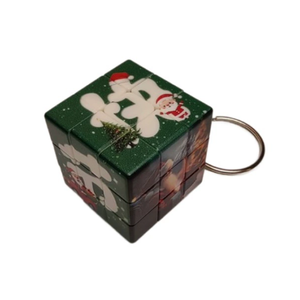 Tùy chỉnh thiết kế trẻ em đầy màu sắc mini 3 vuông ma thuật <span class=keywords><strong>Cube</strong></span> với Keychain - Product Image 2