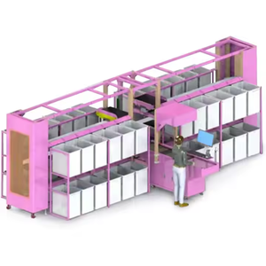 Sistema de clasificación de paquetes Pared de colocación automática personalizada para comercio electrónico y almacén logístico Sistema de clasificación de pared de siembra 3D