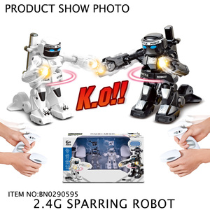 2หุ่นยนต์แพ็ค2.4กรัม RC ของเล่นต่อสู้หุ่นยนต์สำหรับแบบโต้ตอบ K.O 2.4กรัมไฟเสียง