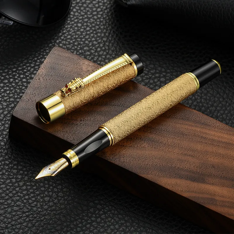Business Gift Metal Pen Dragon Clip Promotion Luxury Fountain Pen With Customized Logo