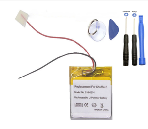 OEM电池用于iPod洗牌2 616-0274 <span class=keywords><strong>G2</strong></span> G3电池
