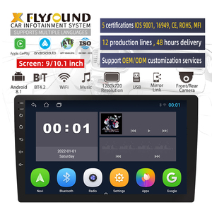 QLED Ultra Clear Screen <strong>Android</strong> <strong>System</strong> 9/10 Inch 1G RAM+16G ROM Double Din Car MP5 Player Navigation <strong>Android</strong> Car Radio - Product Image 1