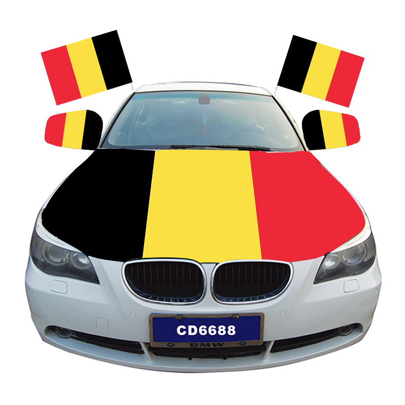 car hood cover+mirror cover+car flag