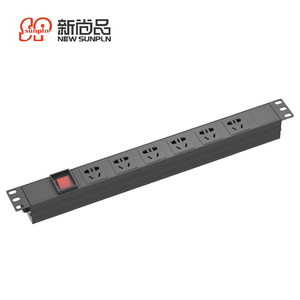 C13 ổ cắm PDU 3 giai đoạn 16A 32A với đồng hồ kỹ thuật số 19 inch thông minh giá PDU <span class=keywords><strong>RJ45</strong></span> C13 C19 với đồng hồ điện - Product Image 1