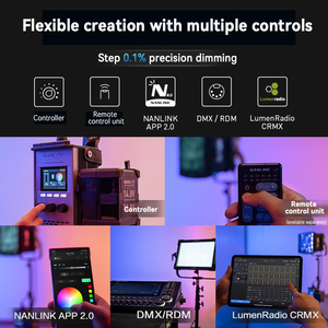 NANLITE Alien 150/300C tam renkli RGB dolgu ışığı, renk ışık canlı yayın odası tavan ışık, açık ışık - Product Image 4