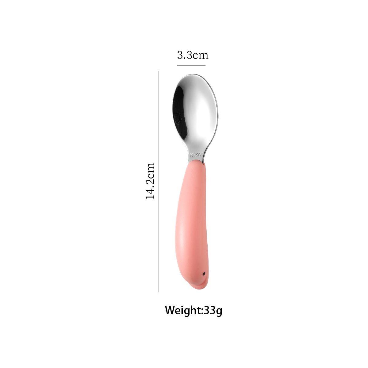 304 Cuillère pour enfants Dolphin (rose)