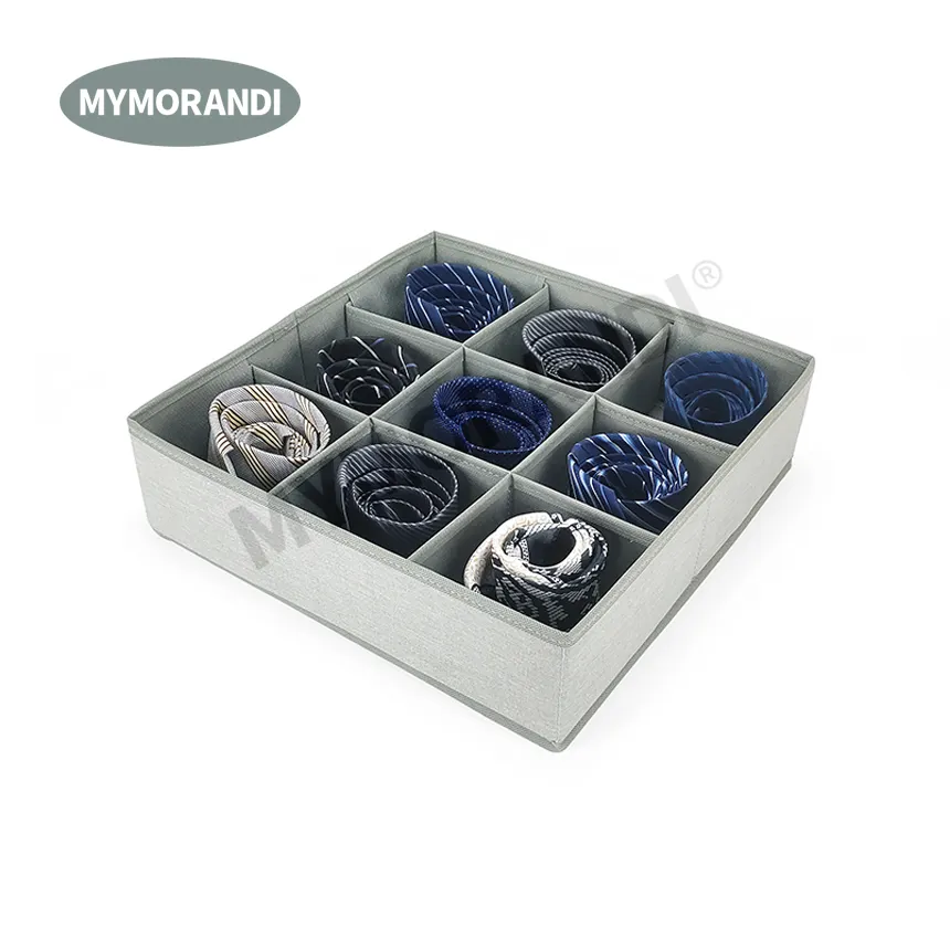 Unterwäsche Organizer Dividers 9 Cell Drawer Organizers Stoff Aufbewahrung boxen zur Aufbewahrung von Socken, Unterwäsche, Krawatten