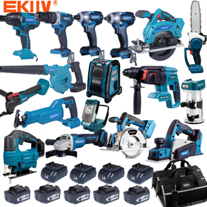 OEM Ekiiv Factory Electric <strong>Tools</strong> Set 18 in One Brushless Combo <strong>Kits</strong> 18-piece 18V/21v Lithium Ion Cordless <strong>Tools</strong> - Product Image 3