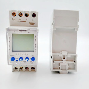 Controllo del tempo di THC-822 elettrico 220V AC 16amp relè Timer a due canali 24 ore 7 giorni programmazione automatica sei linguaggi - Product Image 3