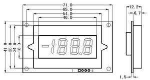 Motore 6 numeri digitale tach ora contatore display lcd con circuito pcb - Product Image 5