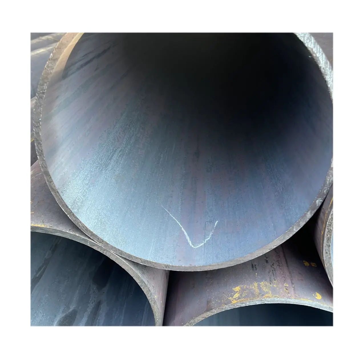 Astm a53 tubos sin soldadura de acero negro y 28 pulgadas de diámetro grande y accesorio de tubería de acero inoxidable