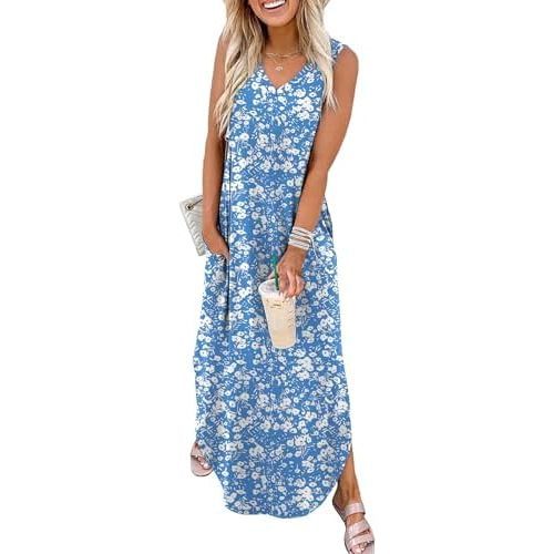 Floral Blue White