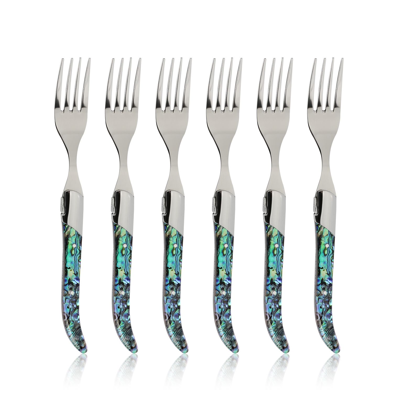 Turquoise 5'' Steak forks