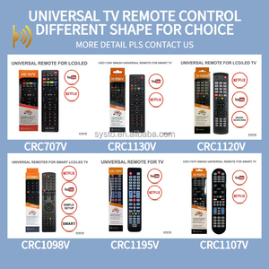 SYSTO CRC1195VユニバーサルLEDテレビリモコンすべてのブランドのスマートテレビ機能を備えた1つのリモートテレビリモコン