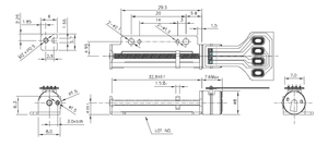 Hoch zuverlässiger 8-mm-Mikroschrittmotor mit anpassbarer Gewindes pindel zur Überwachung der Sicherheit der Digital kamera Linear Motion - Product Image 2