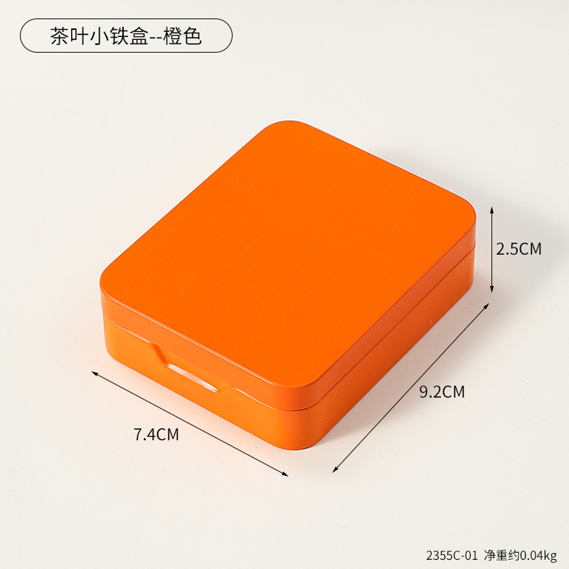 2355C-01 Tea Tin Box - Orange