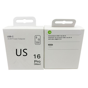 Orijinal 35W USB C hızlı şarj PD tipi C duvar şarj abd ab İngiltere tak hızlı şarj Apple için kablo iPhone 16 15 14 Pro Max - Product Image 2