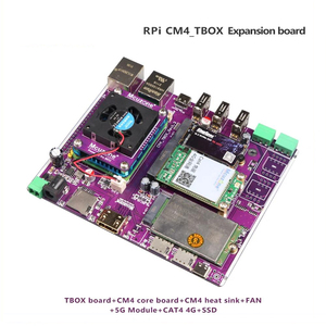 Raspberry Pi cm4 _ tbox scheda di espansione 5G 4G LTE NVME SSD PCIE M.2 RS485 può caso di livello industriale openMPTCP OPENWRT Ubuntu - Product Image 3