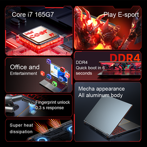 CP160-i7 16GB 512GB/1TB New Business Gaming Notebook Windows 11 Pro Intel i7 Prozessor DDR4 Video Finger abdruck Notebook entsperren - Product Image 6