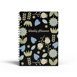 Note per dirigenti con copertina rigida datata pianificatore giornaliero settimanale e taccuino mensile