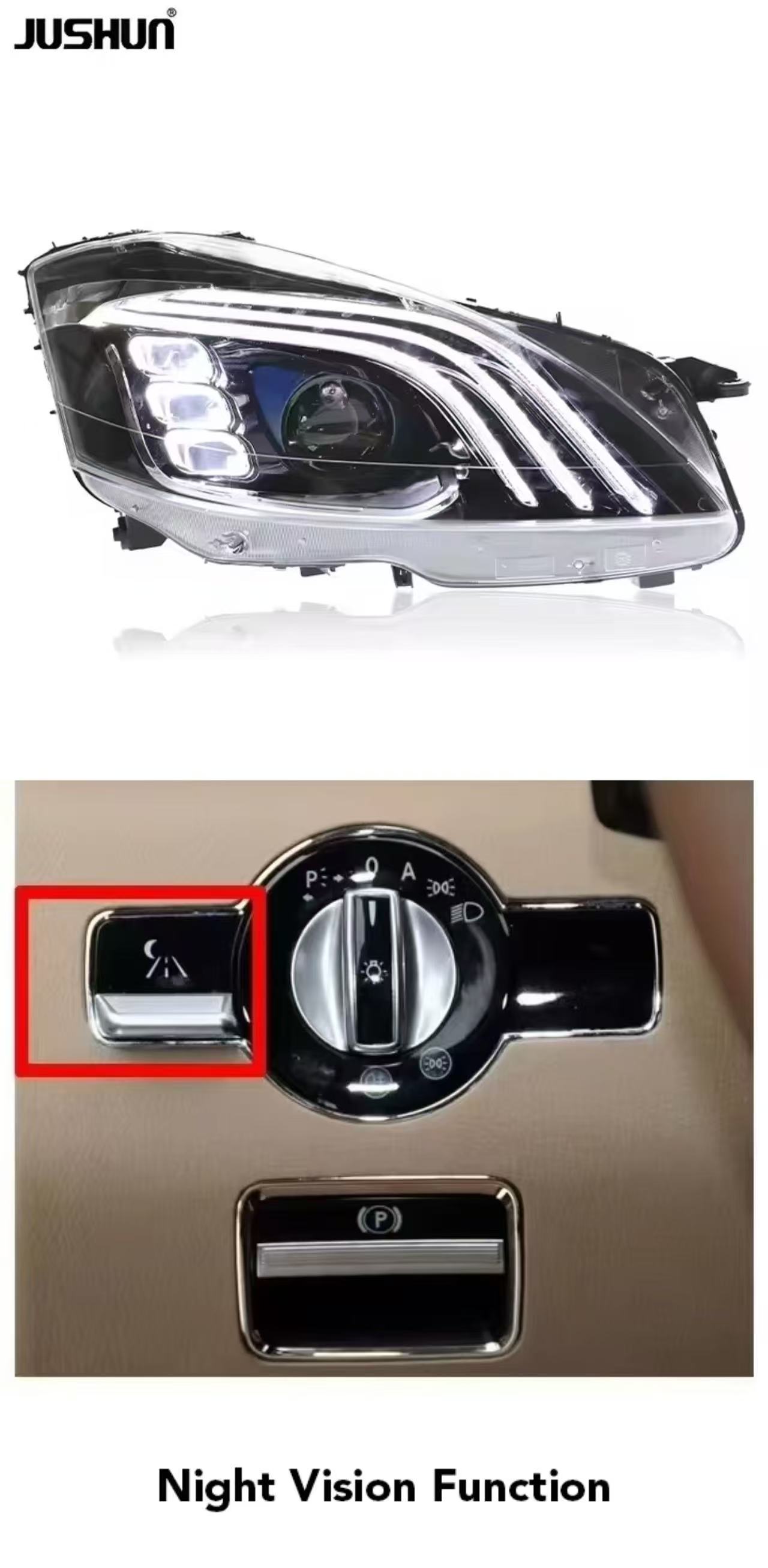 Right-hand drive 06-09 night vision function