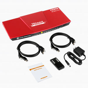 TESmart 4k 60hz高清视频切换器Hdmi 4进1出Kvm切换器，带usb c型Hdmi切换器 - Product Image 1