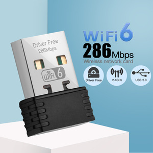 USB WiFi 6アダプターデスクトップPC AX286 WiFiネットワークカード2.4GHz无料Windows 7/10/11 802.11axドライバーワイヤレスネットワーク - Product Image 4