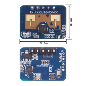 2410hz 24Hz resuman resresence ensensor HLK-LD2410C 24G illimeter Ave Adar Ensor odule on-contact eareartbeat otion etetection - Product Image 5