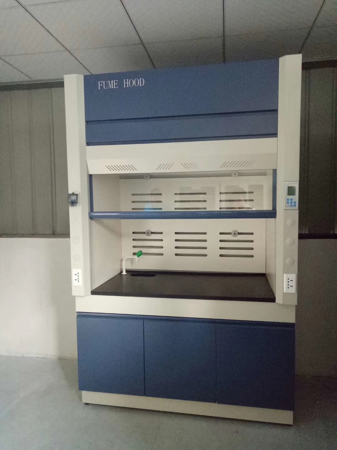Chemical Lab Fume Hood & Cupboard, Laboratory Ducted Fume Hood Steel Lab Fume Hood