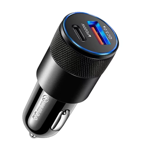 38W Car <strong>Charger</strong> Fast Charging with USB QC 3.0 PD Type C <strong>Charger</strong> for Phone 15 14 Samsung Xiaomi Huawei Car <strong>Charger</strong> Adapter - Product Image 1