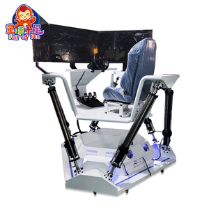 Simulador de coches de carreras de movimiento de 3 pantallas 6 DOF plataforma de simulación de movimiento de pantalla Triple máquina de juego de coches de carreras simulados VR - Product Image 3